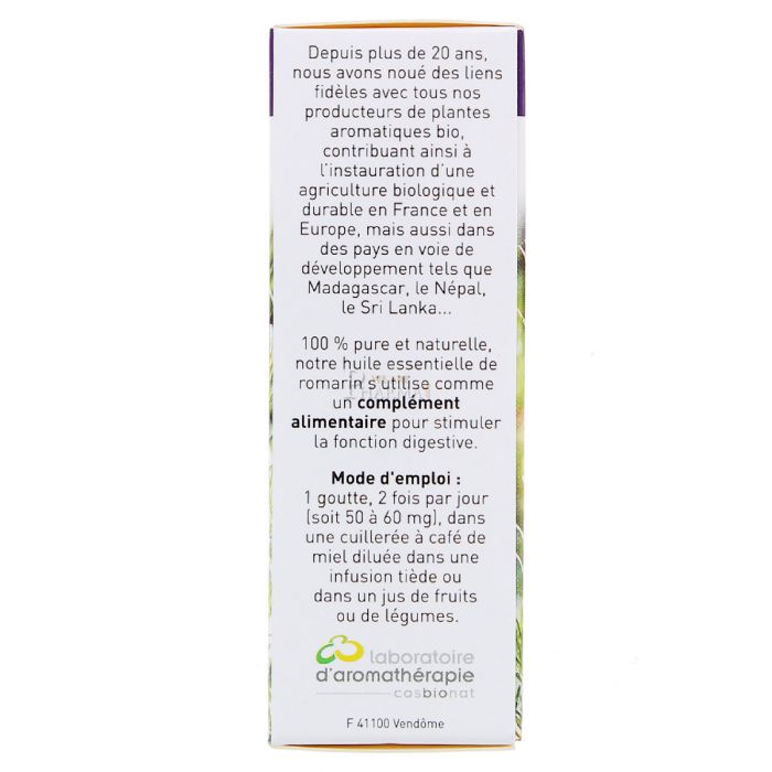 Huile essentielle de romarin docteur valnet 10ml