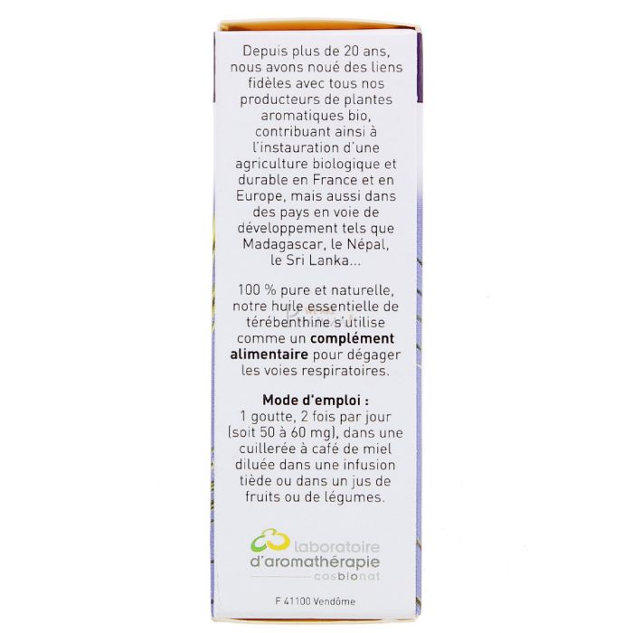 Huile essentielle de terebenthine docteur valnet 10ml
