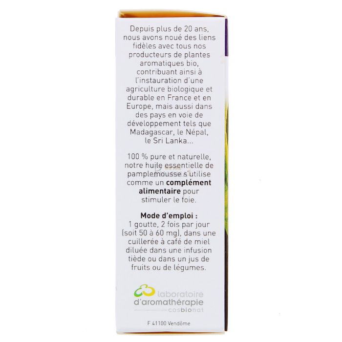 Huile essentielle de pamplemousse docteur valnet 10ml