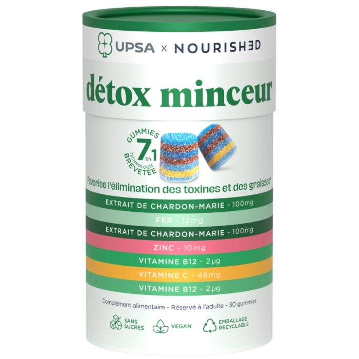 Nourish Detox Gummies 7en1 UPSA x30