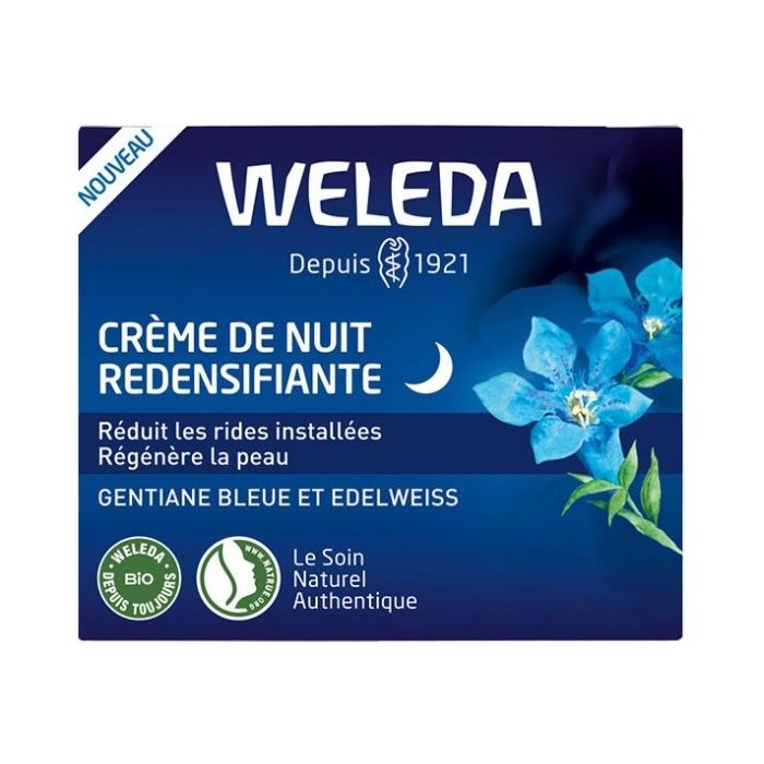 Crème Redensifiante Nuit Gentiane Weleda 40ml