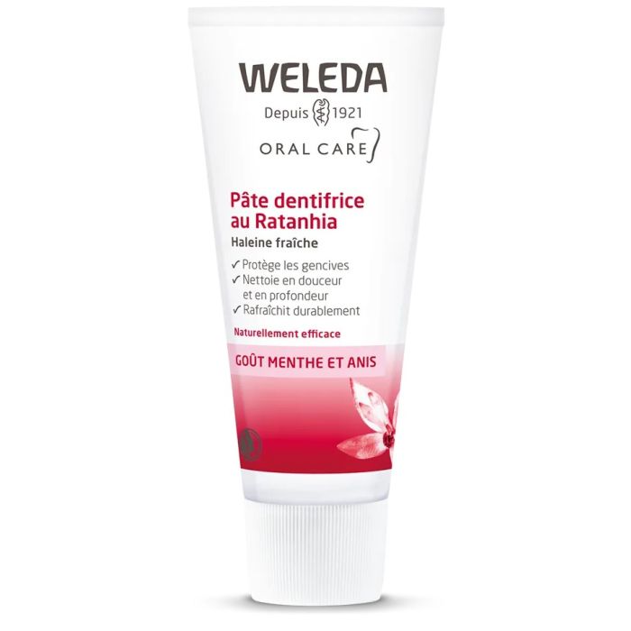 WELEDA Dentifrice au Ratanhia 2x75ml
