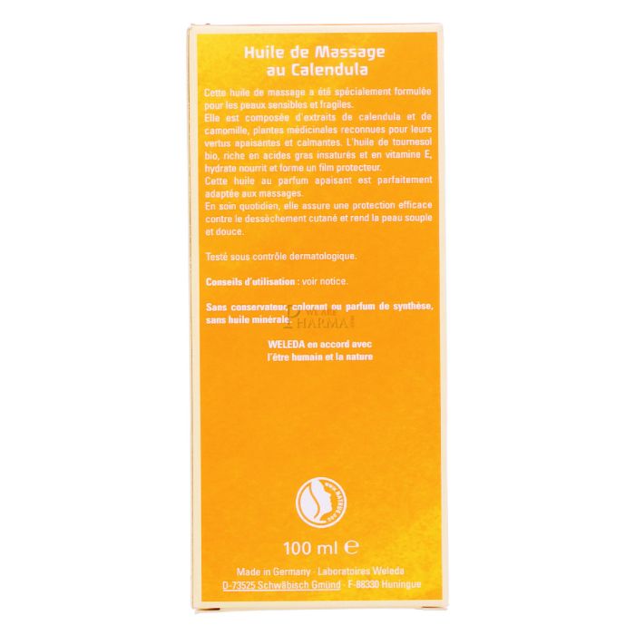 Weleda 100ml huile de massage au calendula
