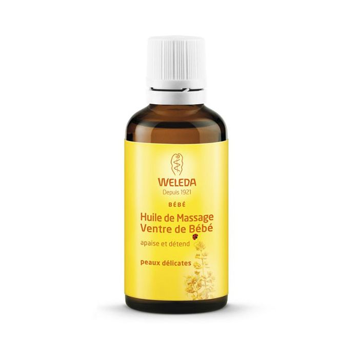Weleda bebe huile de massage ventre de bebe 50ml