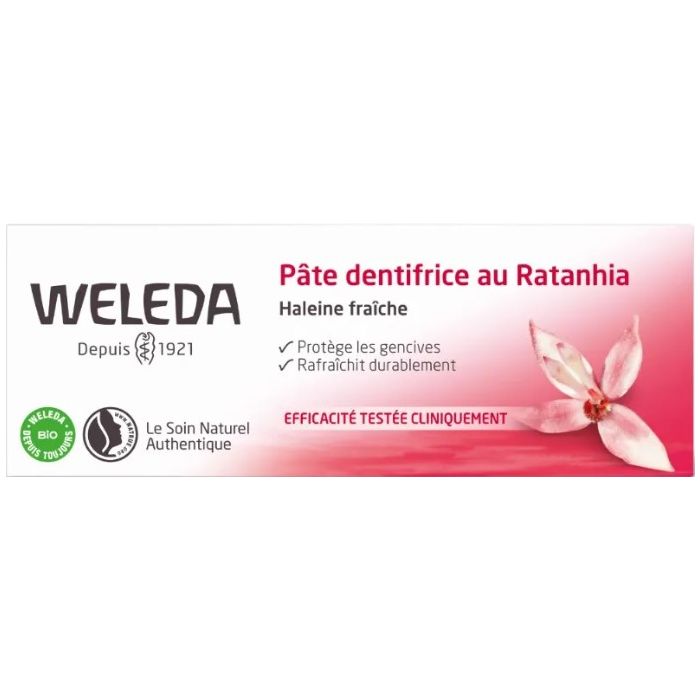WELEDA Dentifrice au Ratanhia 75ml