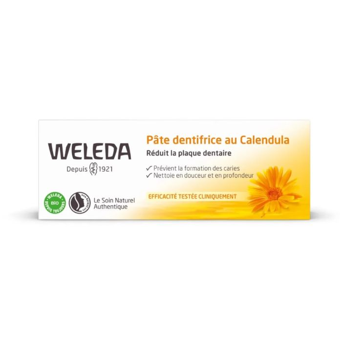 WELEDA Dentifrice au Calendula Goût Anis 2x75ml