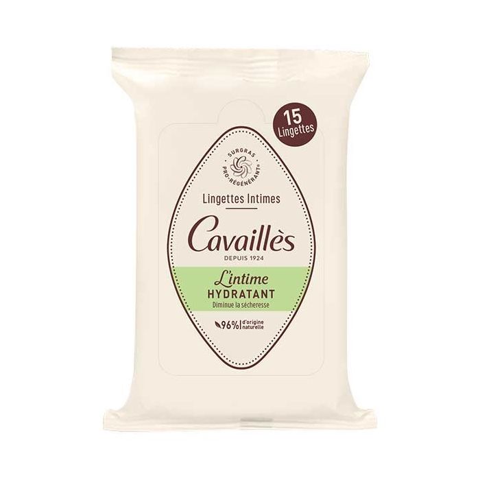ROGE CAVAILLES Lingettes Intimes Sécheresse 15 lingettes