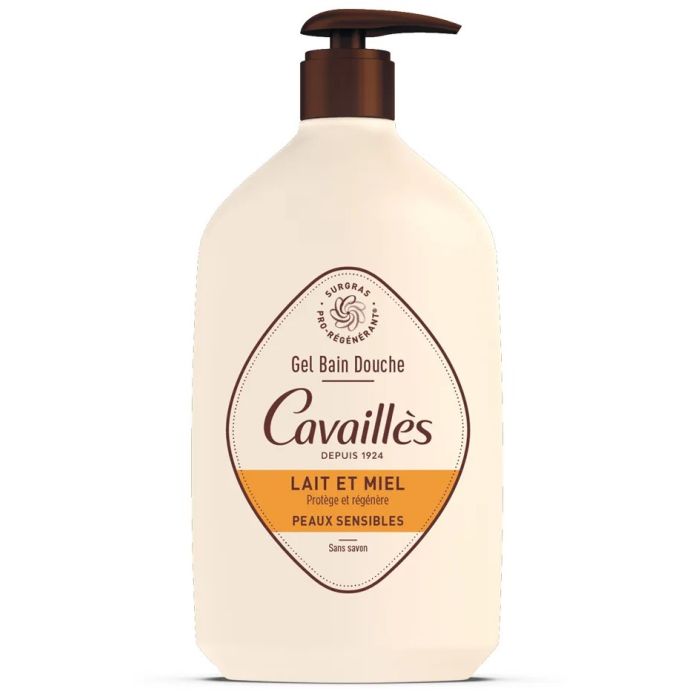 Lait et Miel Gel Douche Surgras Cavailles 1L