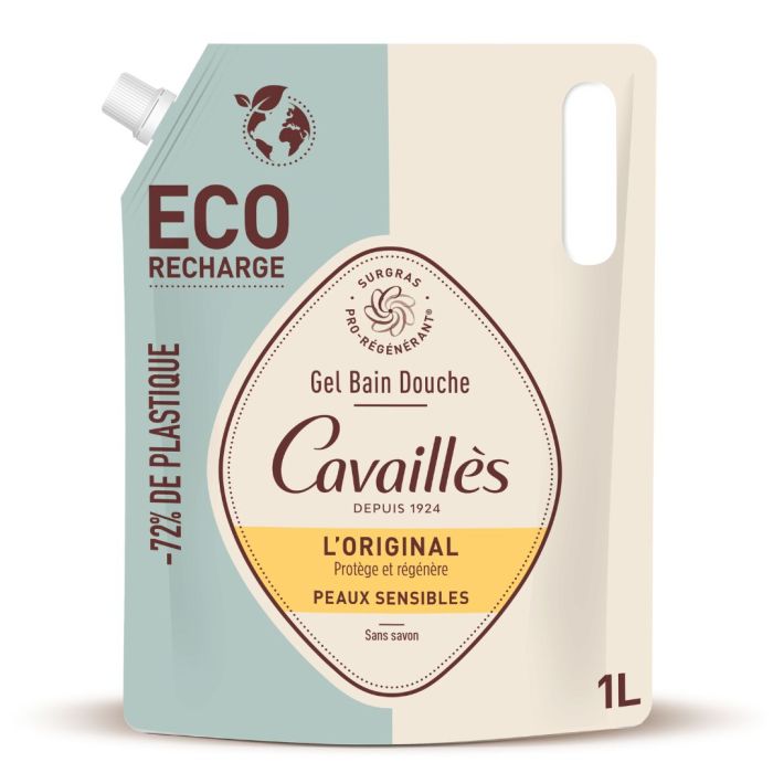 recharge eco cavailles Gel Bain Douche original 1l
