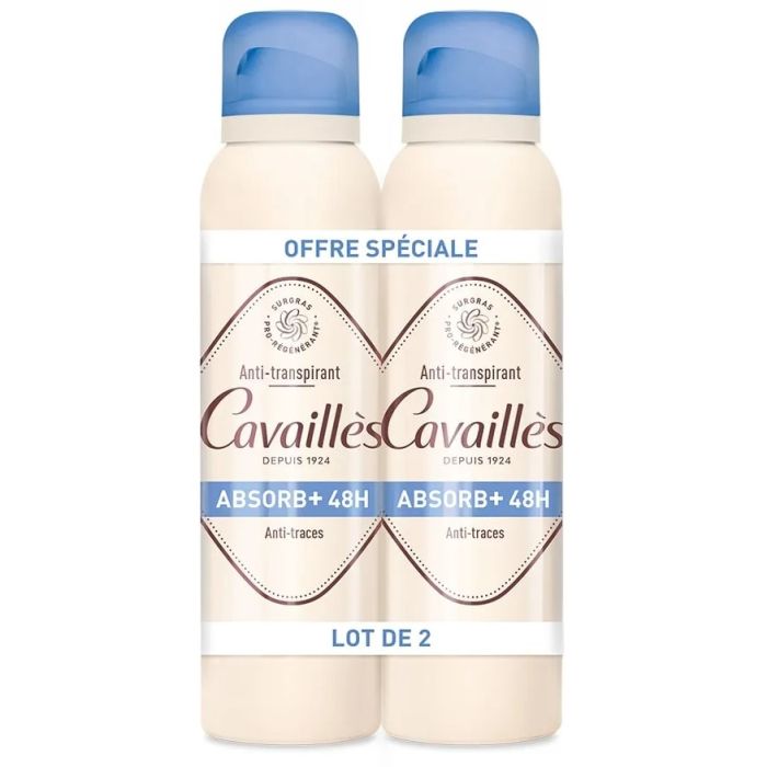 Absorb+ 48H Rogé Cavaillès Déodorant Spray 2x150ml