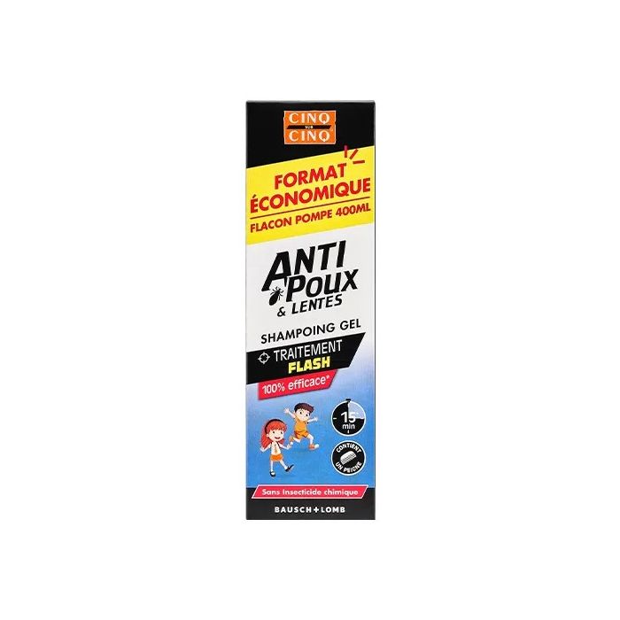 Cinq sur Cinq 400ml Shampooing Anti poux & Lentes + Peigne