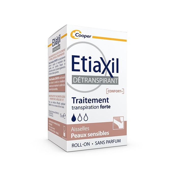 ETIAXIL Détranspirant Confort+ Aisselles Peaux Sensibles 15ml