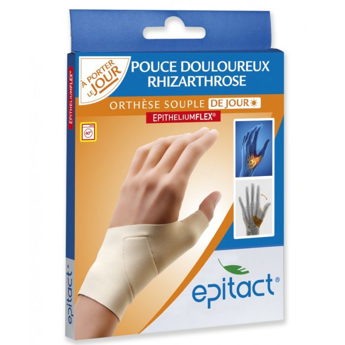 Epitact orthese proprioceptive souple pouce douloureux rhizarthrose main gauche taille s