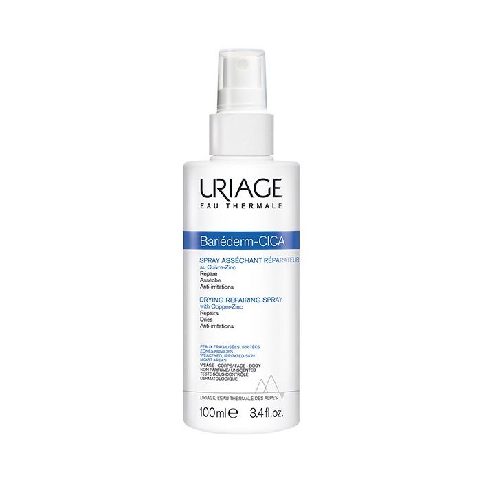 spray asséchant réparateur peaux irritées 100ml Uriage bariederm-cica