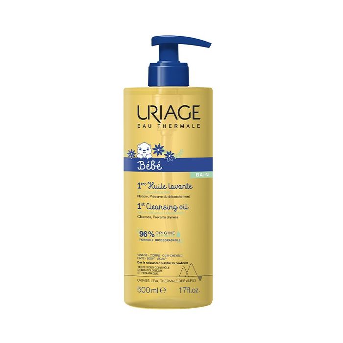 visage corps 500ml bébé 1ère huile lavante Uriage 