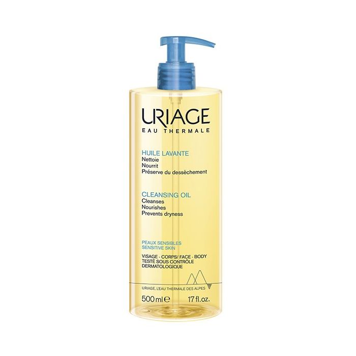 Uriage huile lavante sans savon nourrissante peaux sensibles corps 500ml