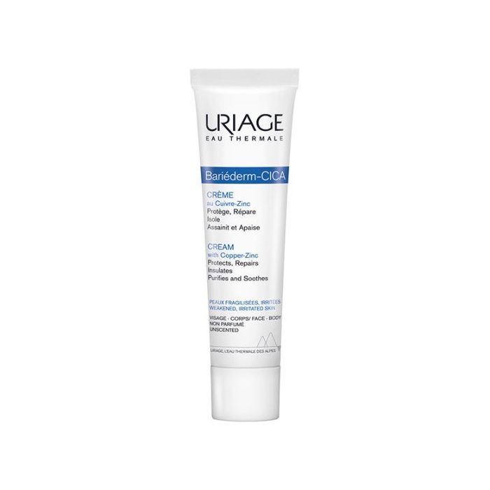 Creme cuivre-zinc spf50+ reparatrice Uriage peaux abimees 40 ml