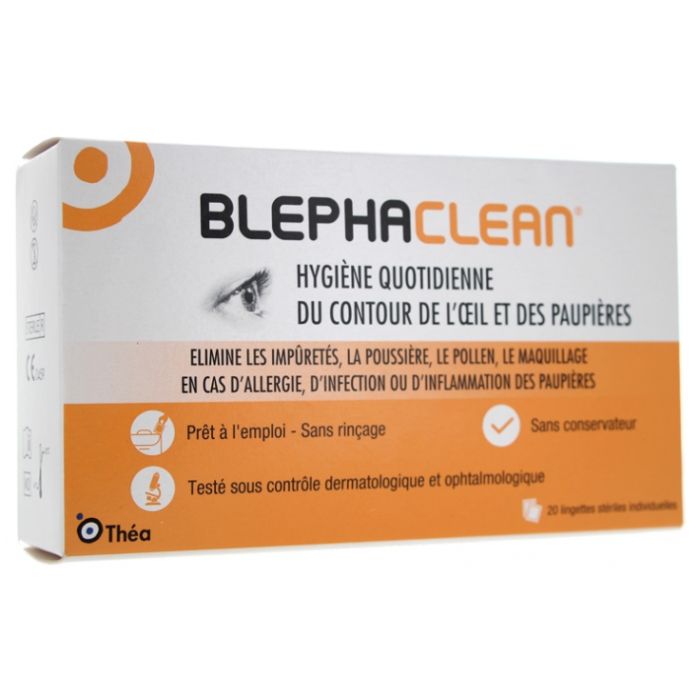 Blephaclean Lingettes Hygiène Paupières x20