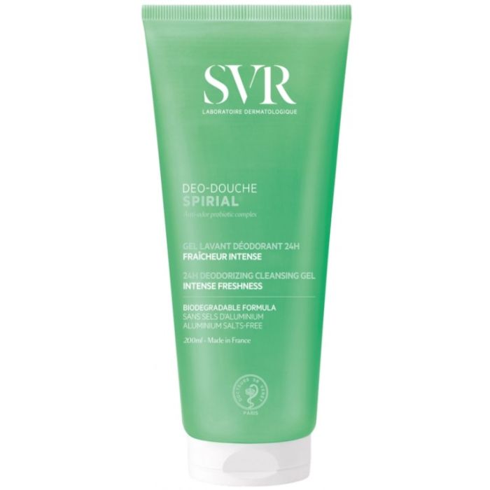 svr spirial deo douche nettoyant corporel 200 ml gel douche fraicheur