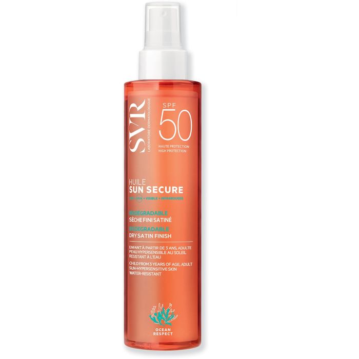 svr sun secure spf50 huile seche 200ml bronzage sublime