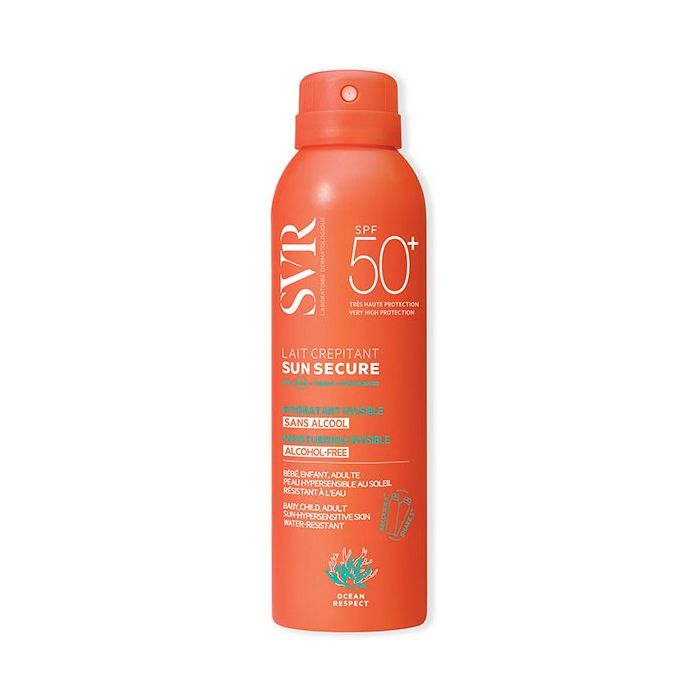 svr sun secure crepitant lait spf 50 200ml