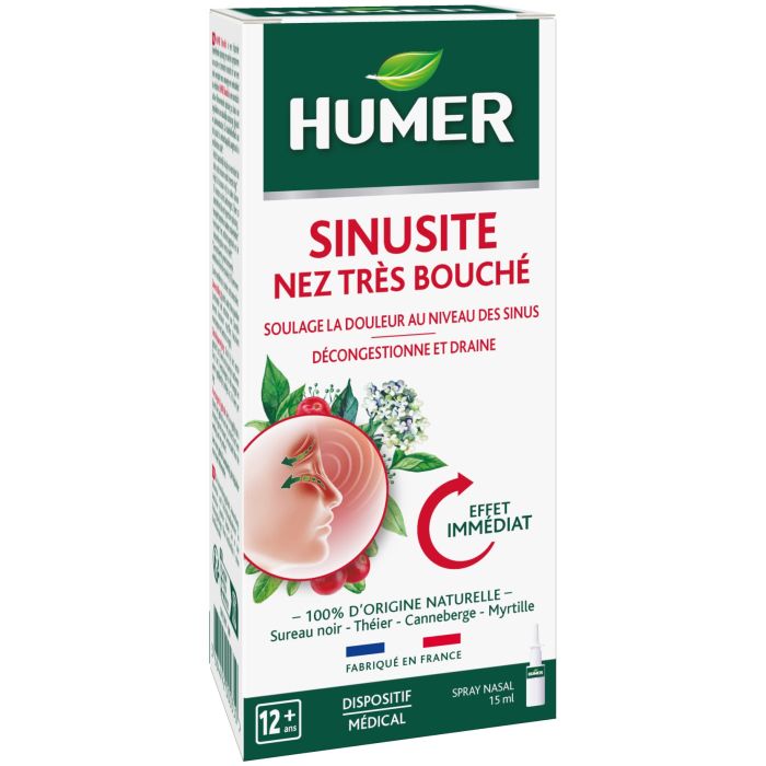 Nez Très Bouché HUMER Sinusite 15ml
