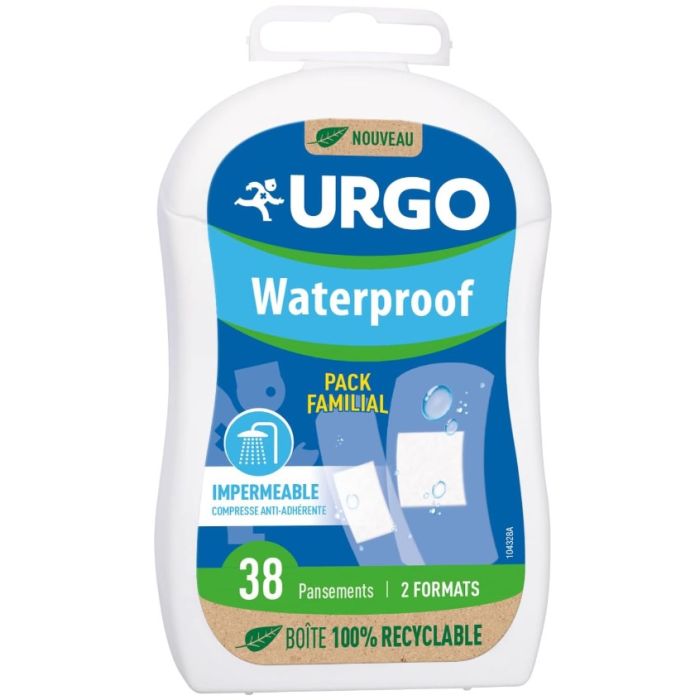 Pansements URGO Waterproof 38 Pièces 2 Formats