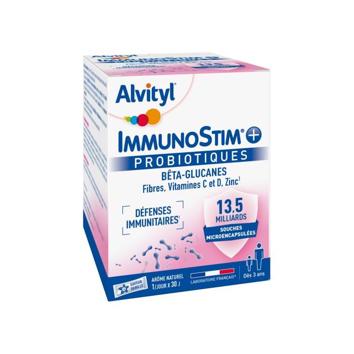 ImmunoStim Probiotiques ALVITYL 30 sticks Dès 3 ans
