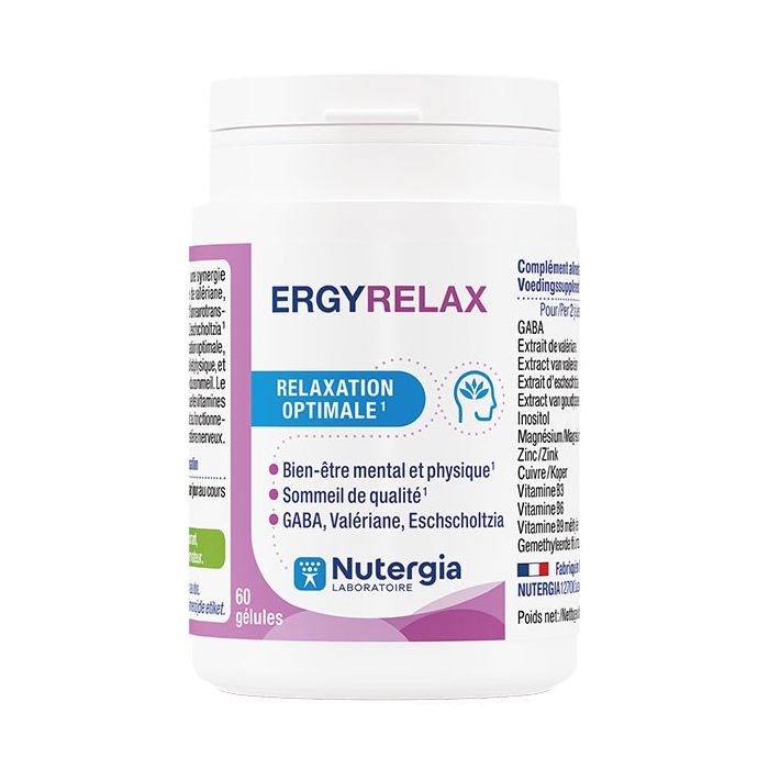 nutergia ergyrelax gelules bien etre sommeil relaxation