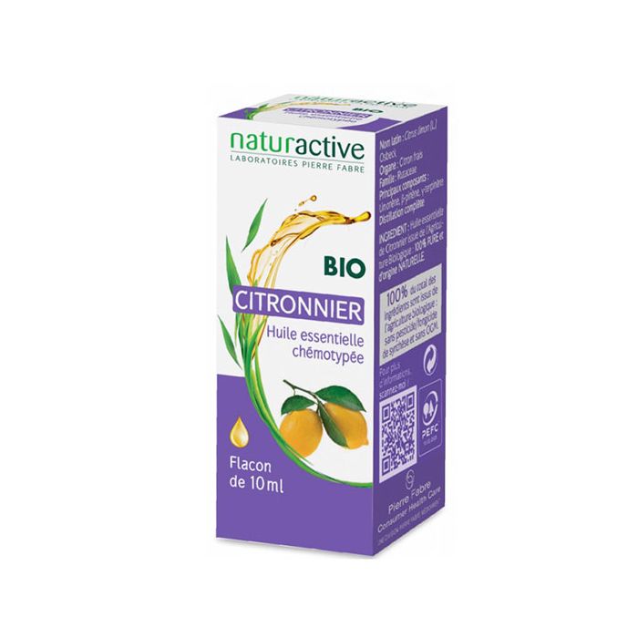 Naturactive huile essentielle citronnier bio 10ml