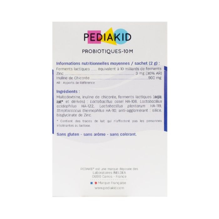 Sachets de 2g pediakid probiotiques-10m