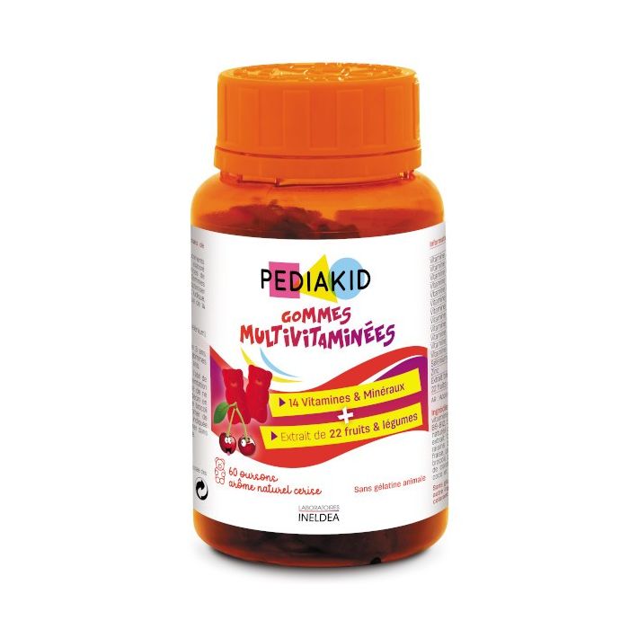Complement multivitamine pediakid x 60 gommes - booste l'energie
