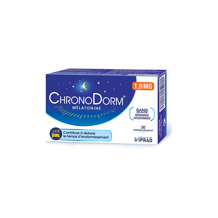 chronodorm melatonine 1 9mg endormissement facilite