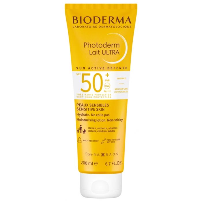 Lait Ultra Bioderma Photoderm SPF50+ Peaux Sensibles 200 ML