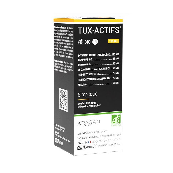 SYNACTIFS Tuxigreen Sirop Toux BIO 125ml