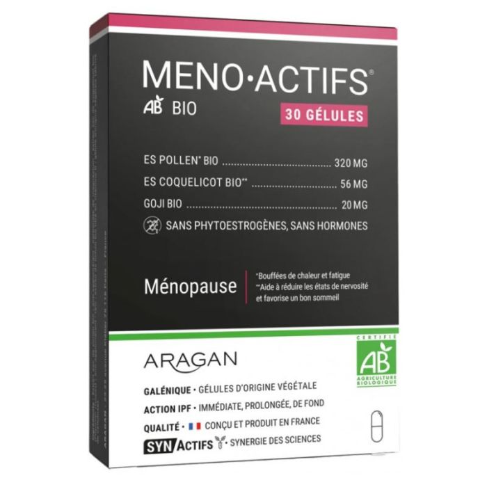 synactifs menoactifs bio gelules boite de 30 gelules
