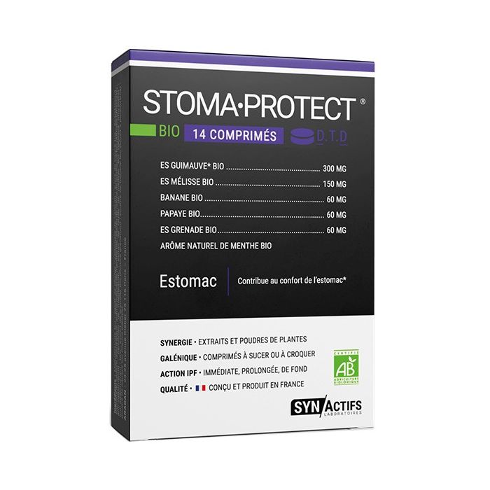 synactifs stomaprotect bio complement alimentaire 14 comprimes