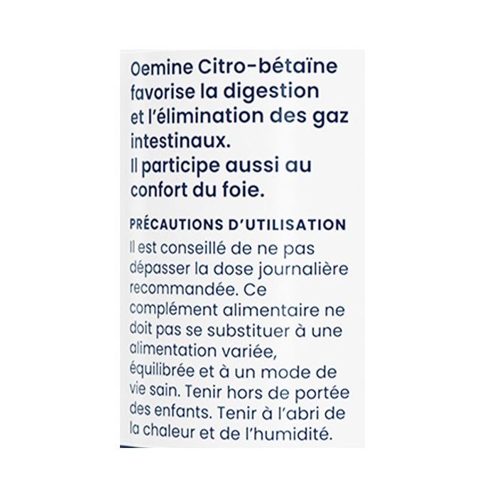 60 gelules oemine citro-betaïne