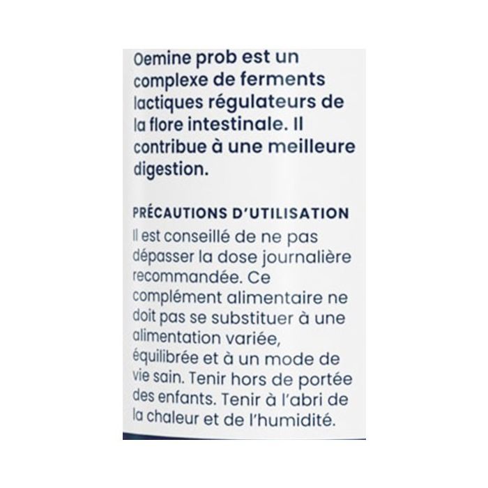 Probiotic oemine 60 gelules