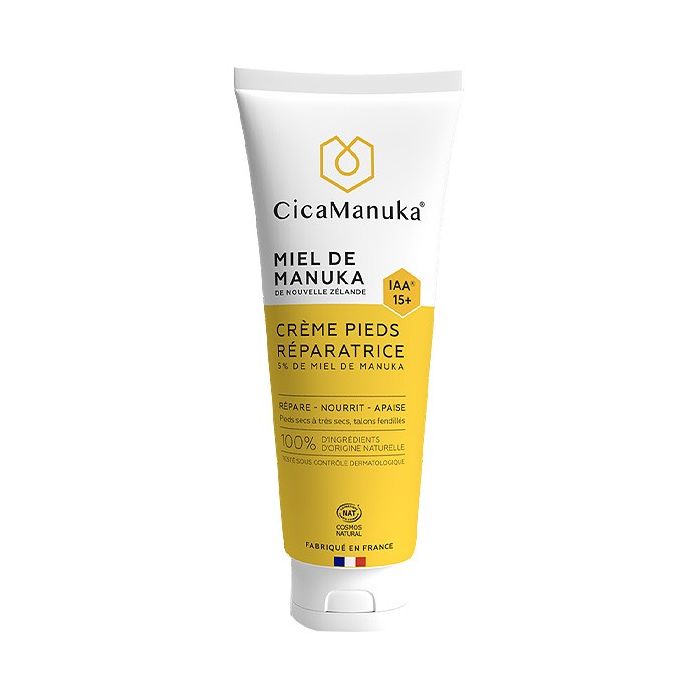 Cicamanuka Crème Pieds Réparatrice Bio au Miel de Manuka 75ml