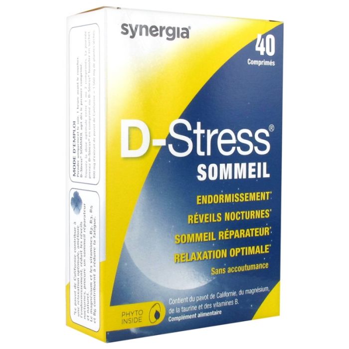 synergia 40 comprimes d stress sommeil