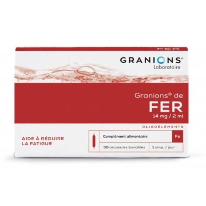 30 Ampoule Buvable Granions Fer