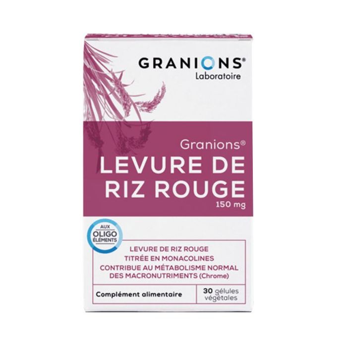 GRANIONS Levure de Riz Rouge 750mg - 60 gélules