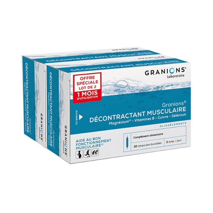 GRANIONS Décontractant Musculaire 2x 30 ampoules