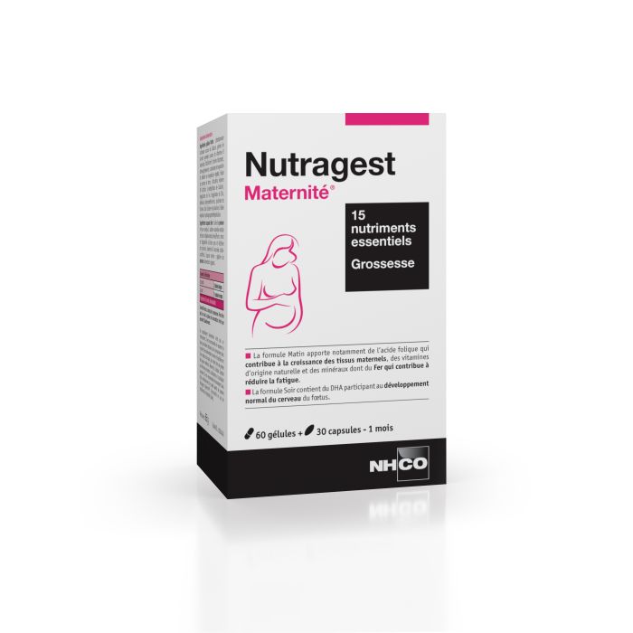 60 gélules + 30 capsules Nhco Nutragest Maternité