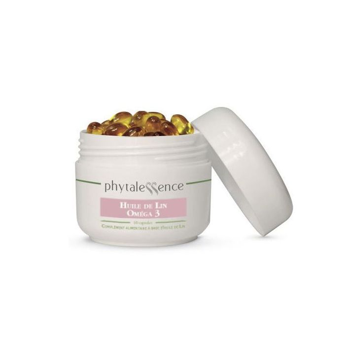 Phytalessence - omega 3, 60 capsules d'huile de lin