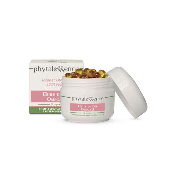PHYTALESSENCE Huile de Lin Oméga 3 - 60 capsules
