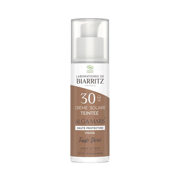 Laboratoires de Biarritz SPF30 Crème Solaire Teintée Beige Bio 50ml