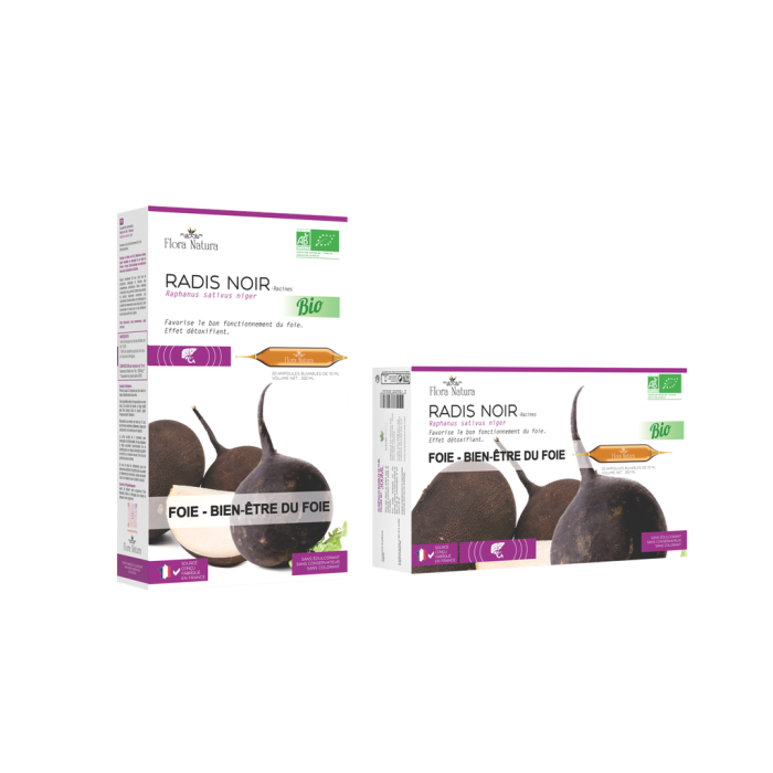 Bio Flora Natura Radis Noir 20 ampoules