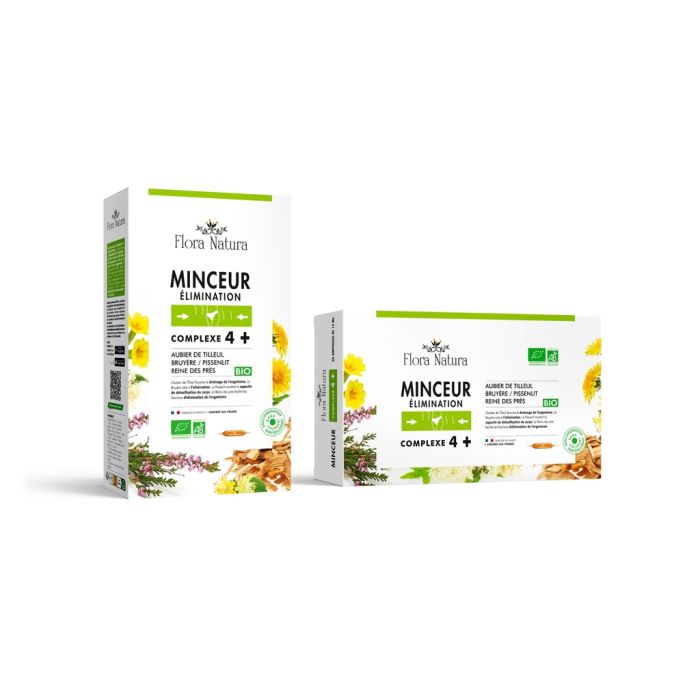 Détox Minceur 4+ Bio Flora Natura Complexe 20 ampoules